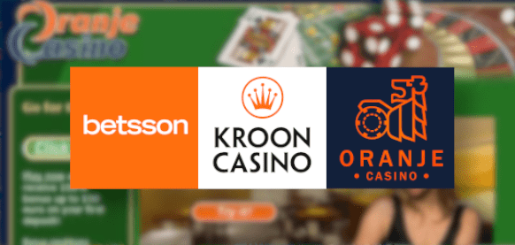Oranje Casino en Kroon Casino als eerste online