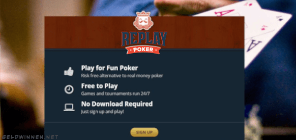 Replay Poker review! Speel poker en win virtueel geld!